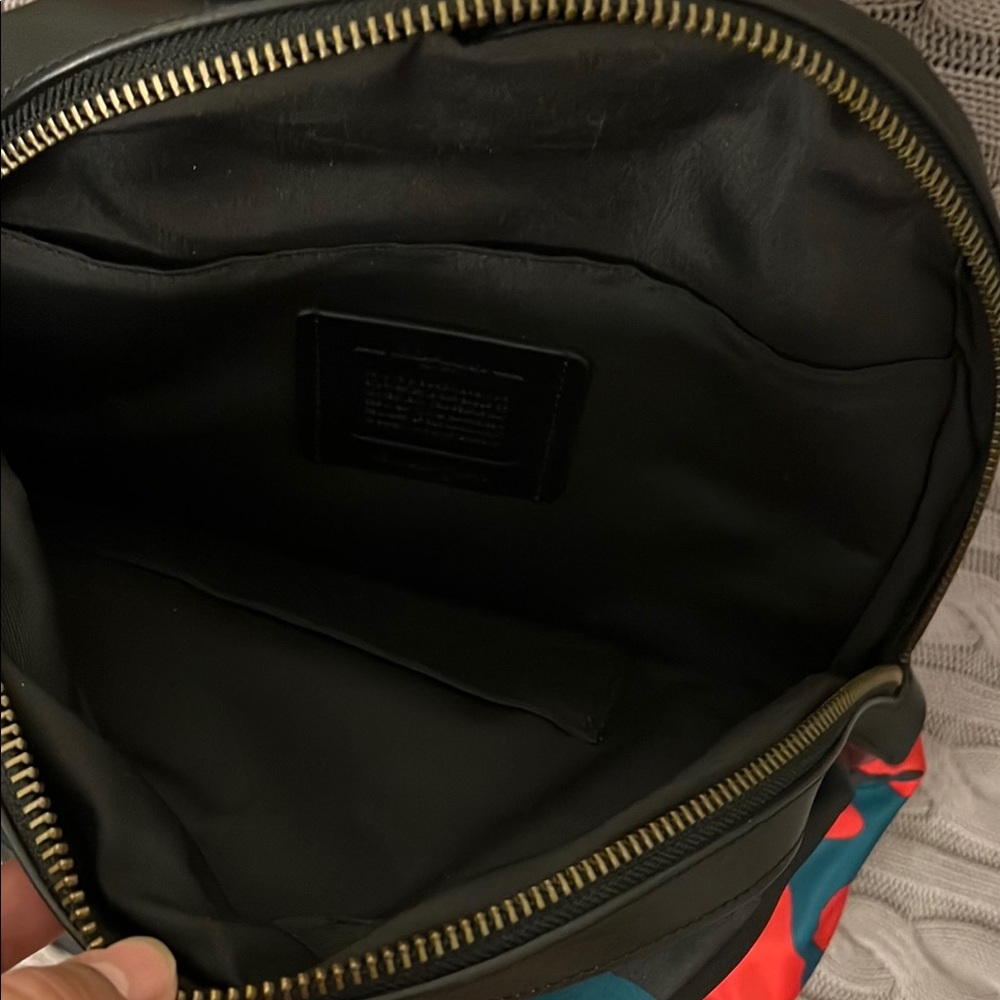 Coach Red and Black Backpack Vibrant Design - Picture 8 of 10